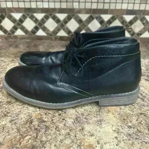 Mens Sonoma Bayport Black Chukka boots size 9 Lace Up Business Casual Boots